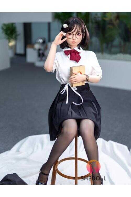 洛小夕(ルオ・シャオシー) 148cm Dカップ フルシリコン 顎機能追加可 メガネっ娘 女子校生 ロリ巨乳 ラブドール